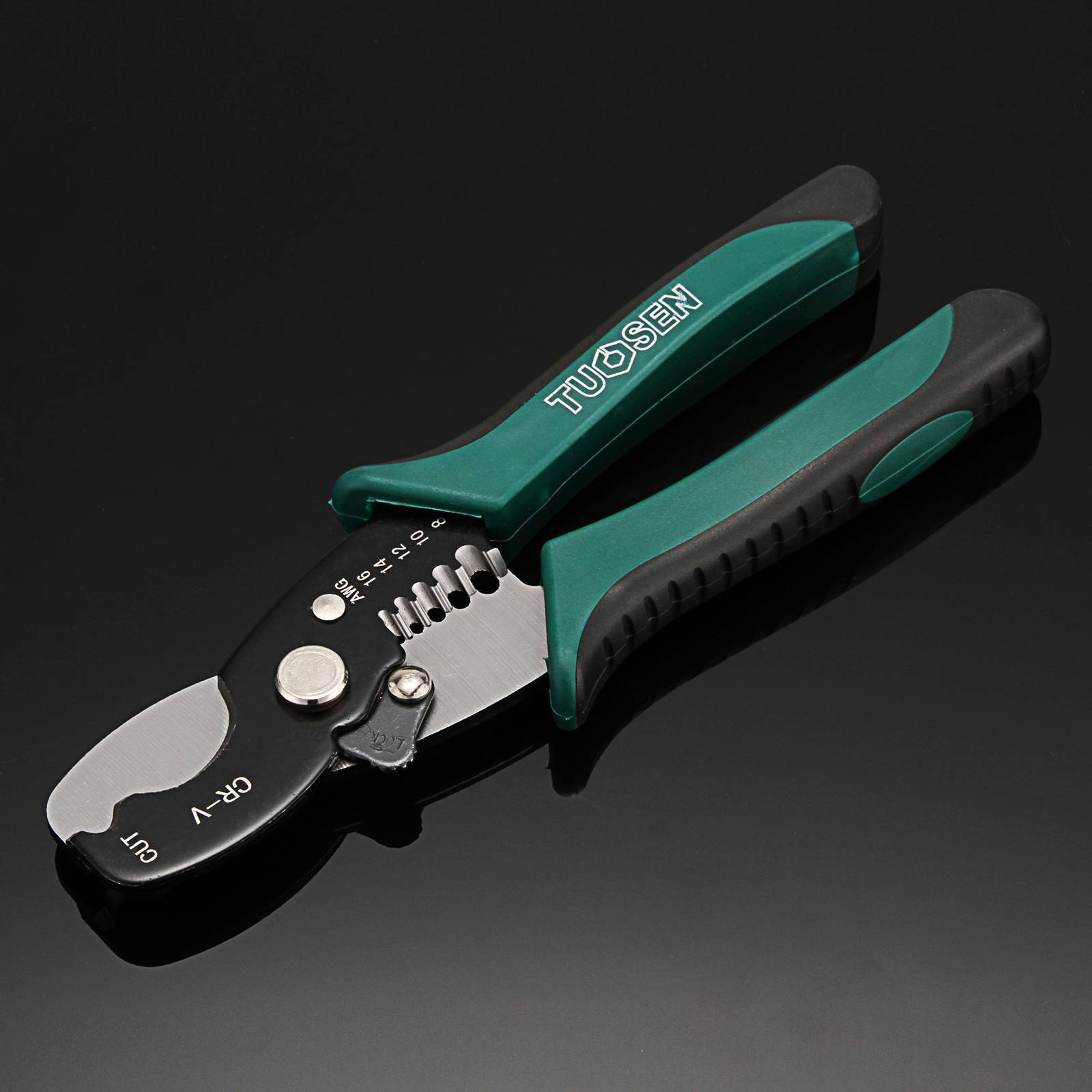 8&quot; Multifunction Wire Strippers Cutters for Super Fine Thin Cable Awg 8 10 12 14 16 ,Plier