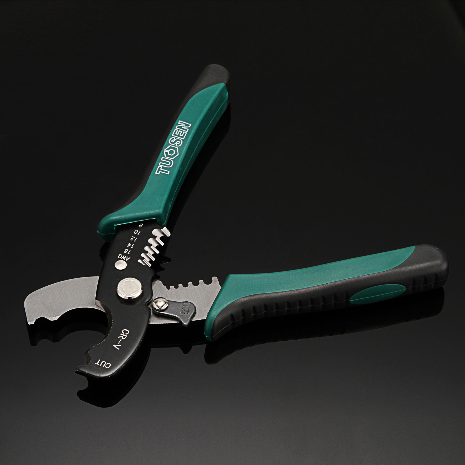 8&quot; Multifunction Wire Strippers Cutters for Super Fine Thin Cable Awg 8 10 12 14 16 ,Plier