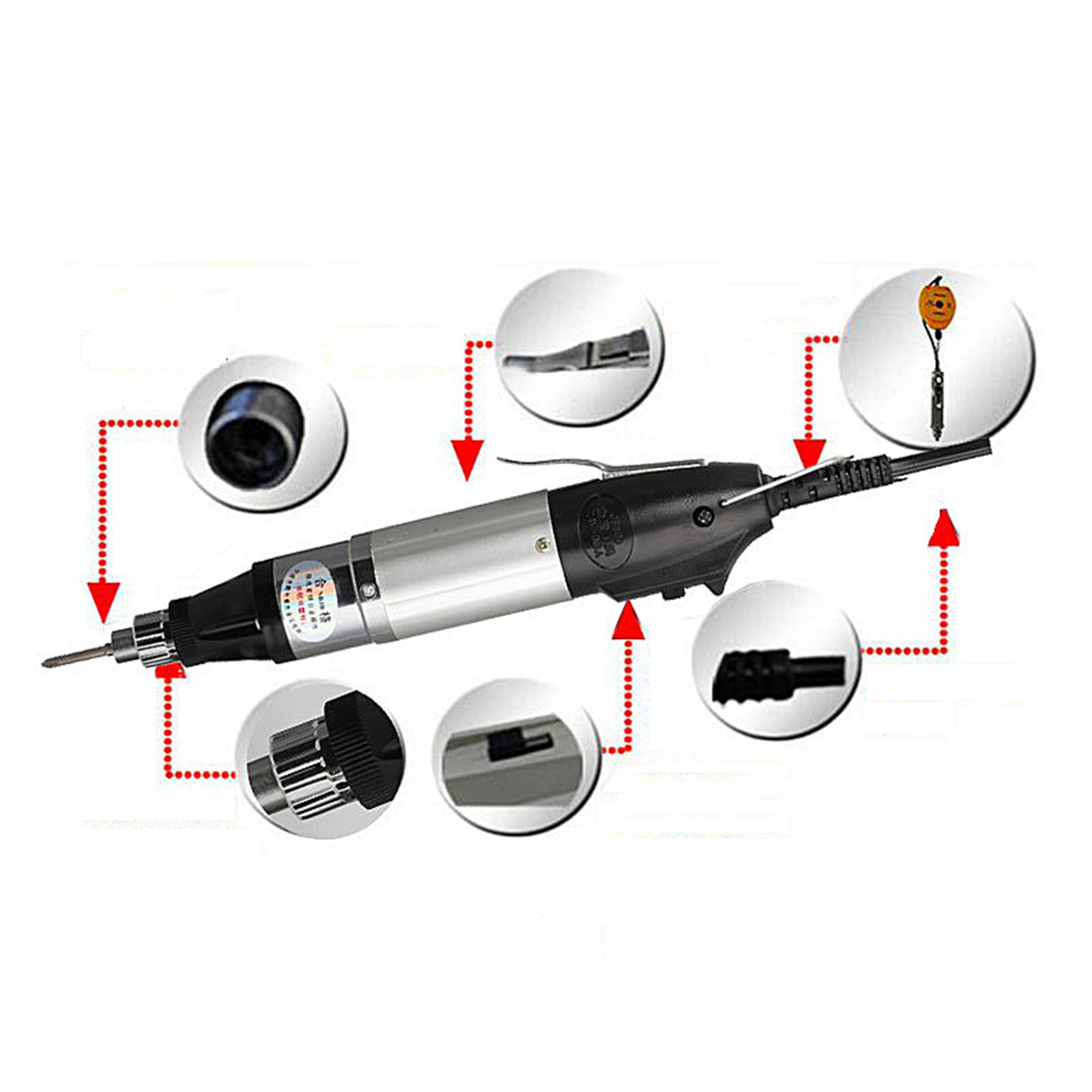 Precise Electric Screwdriver 800 Torque Repair Kit With 2 Bits Tool Fit 4mm Bit