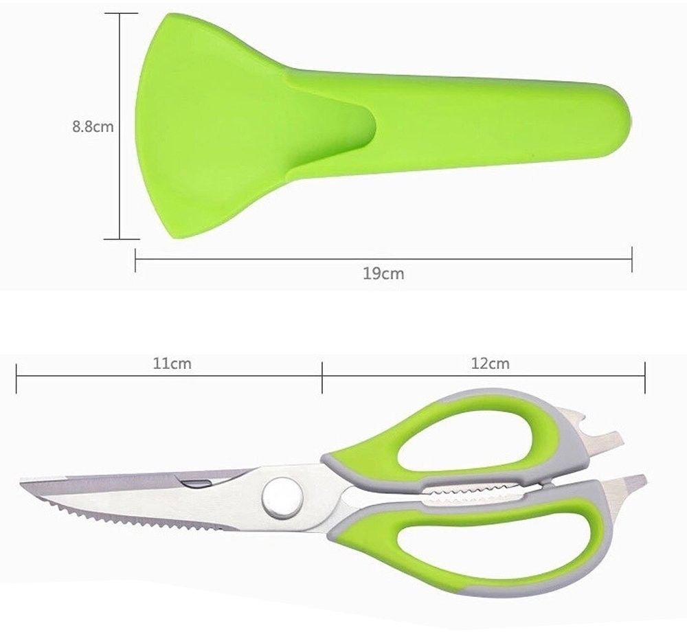 Multi-Use Stainless Steel Kitchen Shears Multi-Purpose Utility Kitchen Scissors
