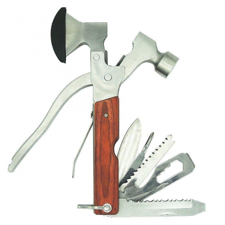 Multi Purpose Outdoor Camping Emergency Survival Tools Axe Hatchet Hammer Tool