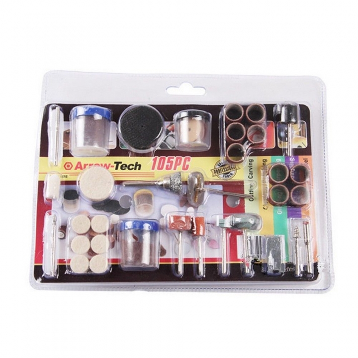 105Pcs Electric Rotary Grinder Polishing Sanding Engraving Tool Accessory Set