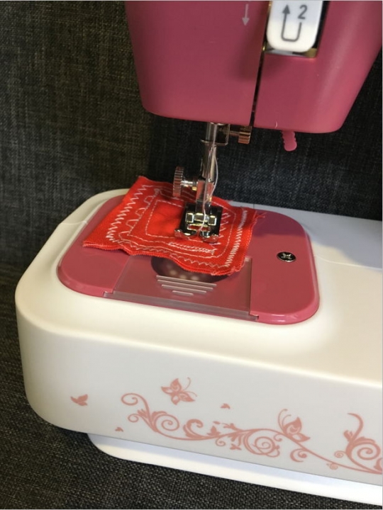 Shevi Automatic Double Thread Mini Sewing Machine Portable Double Speed Home Tool with Lighting Lamp