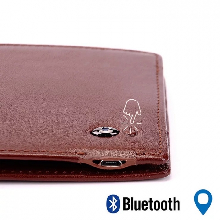 Short Wallet Anti lost Wallet Smart Wallet Wireless Bluetooth 4.0 Intelligent Two-way Search