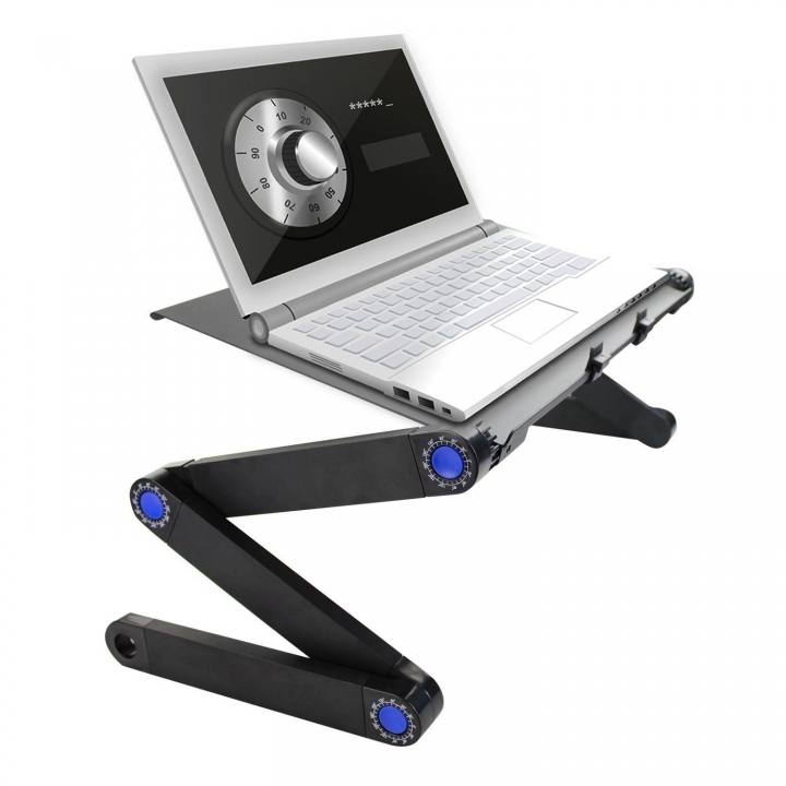 Computer Desk Portable Adjustable Foldable Laptop Notebook Lap PC Folding Table