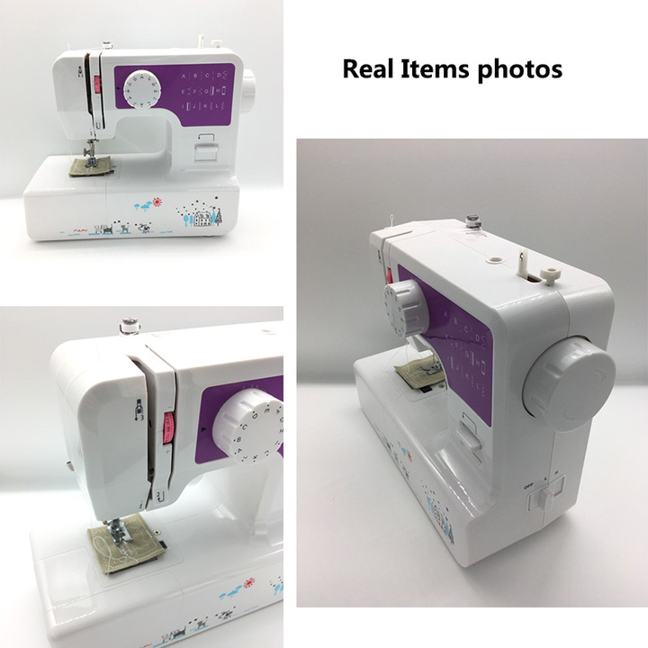 Shevi Home Tool Portable Double Speed Automatic Thread Mini Sewing Machine with Lighting Lamp