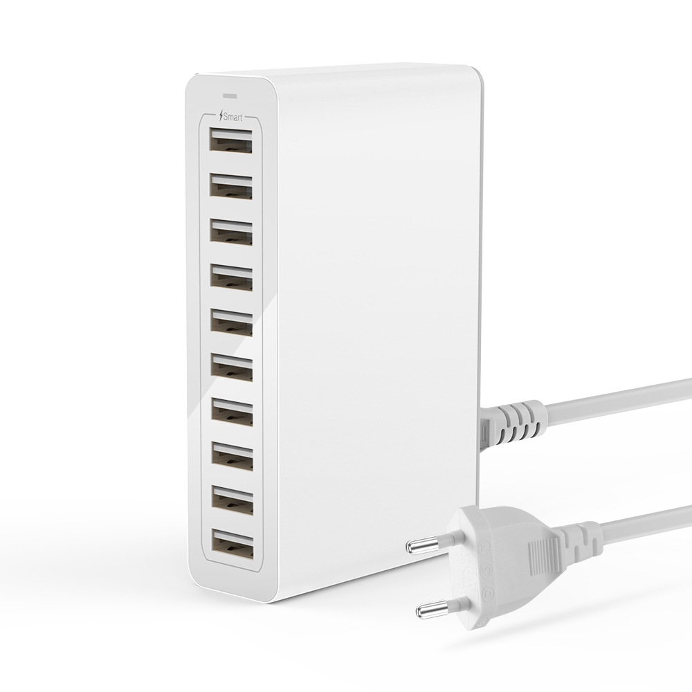 Fast charging 10 Port Multiple USB Charger Smart Quick Charge usb Charger For iPhone xiaomi