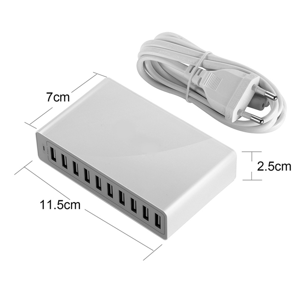 Fast charging 10 Port Multiple USB Charger Smart Quick Charge usb Charger For iPhone xiaomi