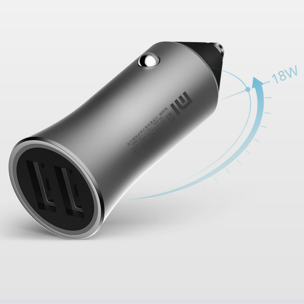 Original MI 2 for Xiaomi mi Car Charger Double USB Fast Charging Mi Car Charger for iphone ipad