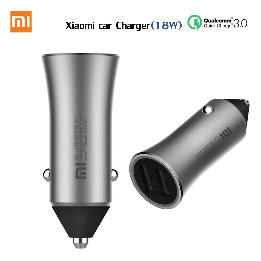 Original MI 2 for Xiaomi mi Car Charger Double USB Fast Charging Mi Car Charger for iphone ipad