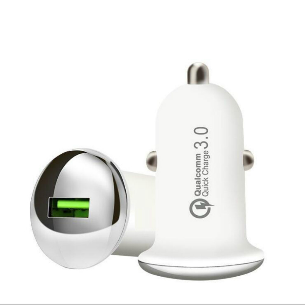 MiniCar USB Fast Charger Adapter Quick Charge 3.0 Car-Charger For Xiaomi One plus 5T Mobile Phones