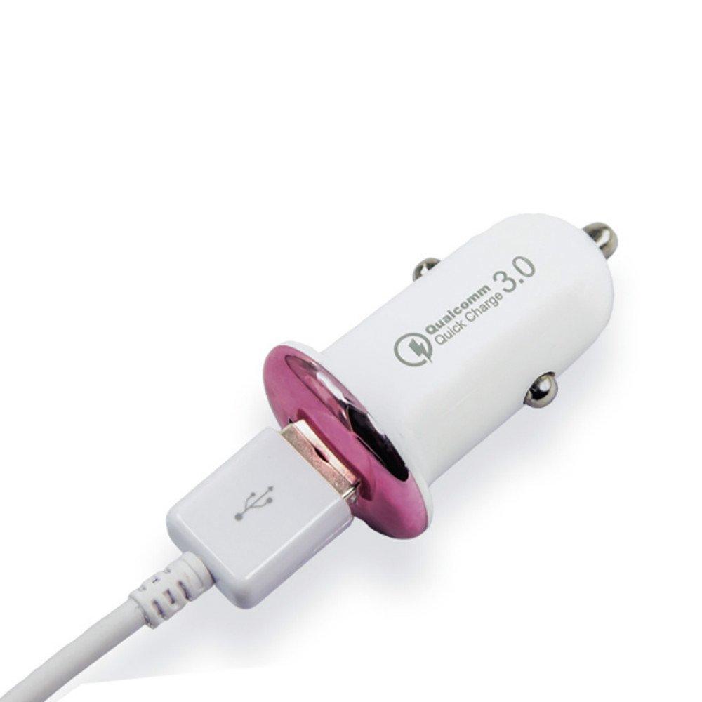 MiniCar USB Fast Charger Adapter Quick Charge 3.0 Car-Charger For Xiaomi One plus 5T Mobile Phones