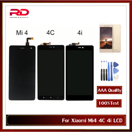 Xiaomi Mi4 LCD Display MI4C Touch Screen Digitizer for Xiaomi Mi 4 4C 4i LCD Panel 5.0&quot; IPS Screen