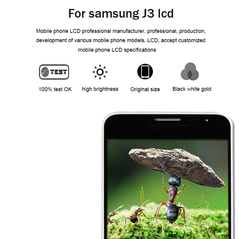 J3 2016 LCD TFT For Samsung Galaxy J3 J320 J320A J320F Display J320M Touch Screen Digitizer Assembly