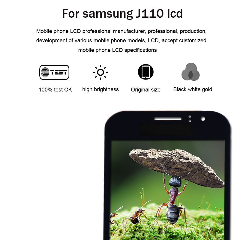 AMOLED J1 LCD For Samsung Galaxy J1 Ace J110 J110F J110M with Screen Digitizer Assembly free tools