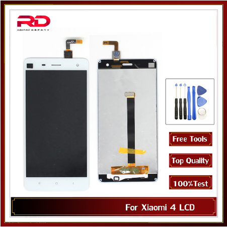 For Xiaomi 4 LCD Touch Screen Digitizer Replacement Black White 5.0 inch For Xiaomi Mi 4 Display