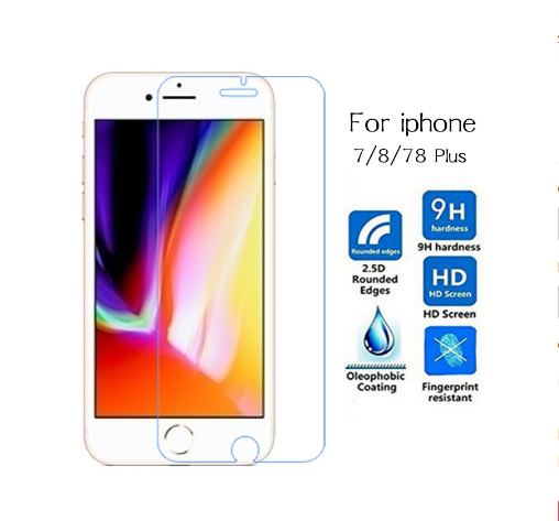 2PCS/LOT Nano-HD proof Screen Protector for iphone 7 8 7plus 8plus Anti-Explosion glass film
