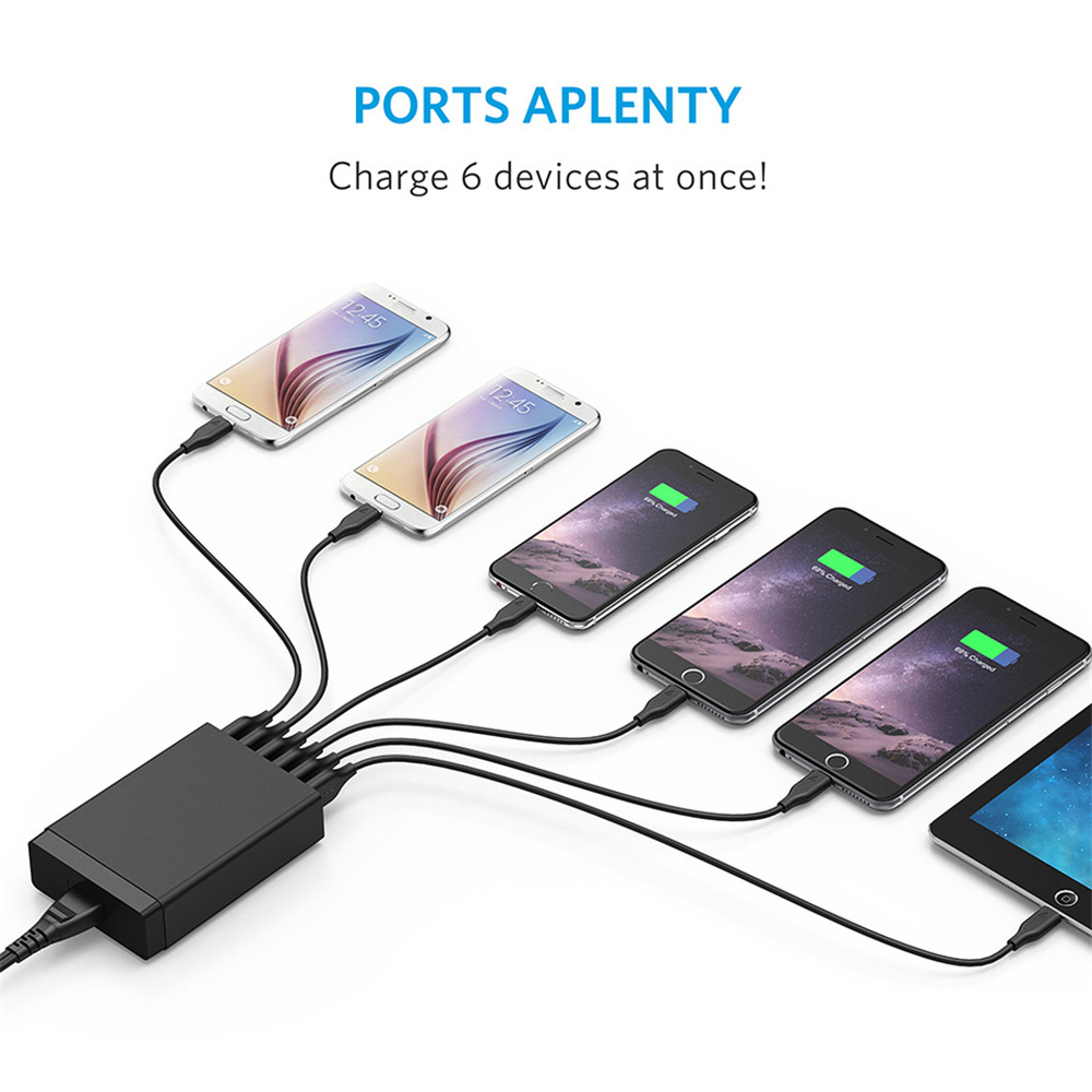 Fast charging 10 Port Multiple USB Charger Smart Quick Charge usb Charger For iPhone xiaomi