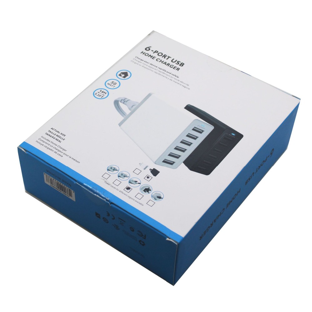 Fast charging 10 Port Multiple USB Charger Smart Quick Charge usb Charger For iPhone xiaomi