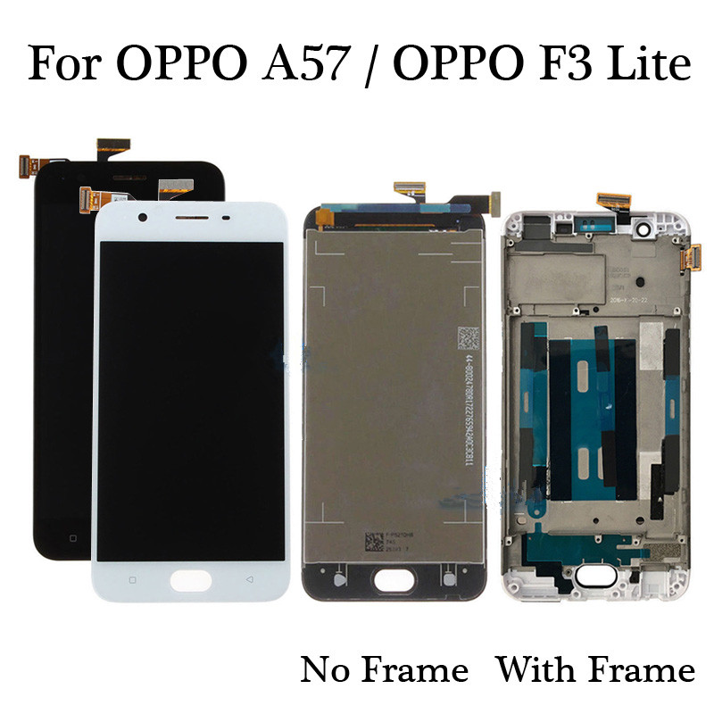 High Quality 5.2 inch For OPPO A57 A57M/OPPO F3 Lite Full LCD display Touch screen With Frame