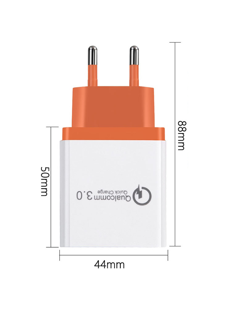 3 USB Quick Charge 3.0 USB Charger For iPhone 8 Plus Samsung S8 Fast Charger QC 3.0 USB Adapter