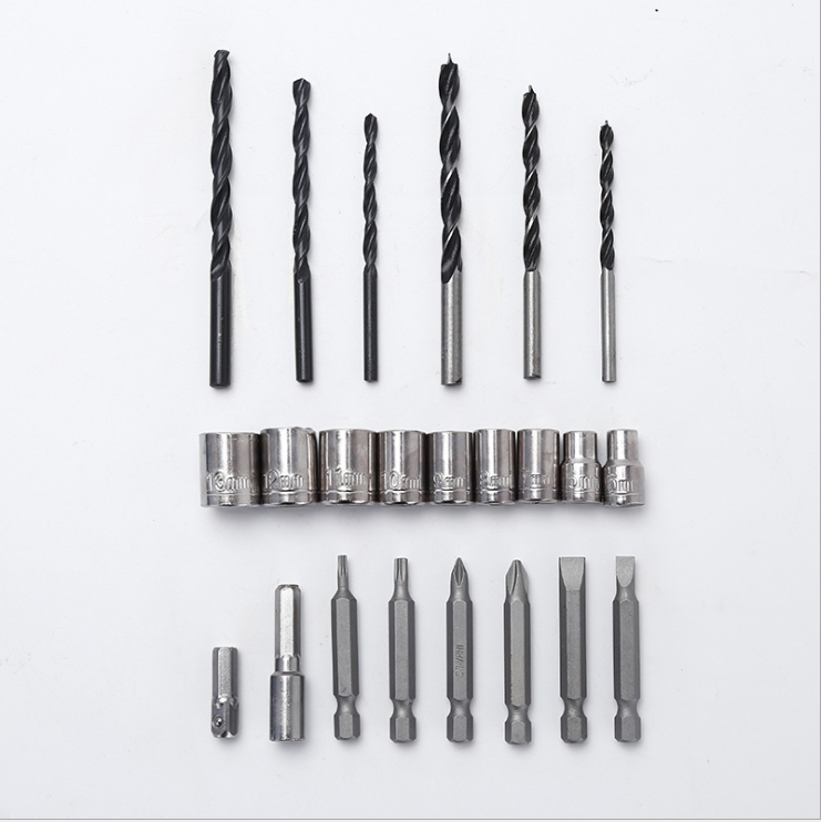 26PCS/Set Electric Drill Set Charging type drill Tool Hand-held electric drill