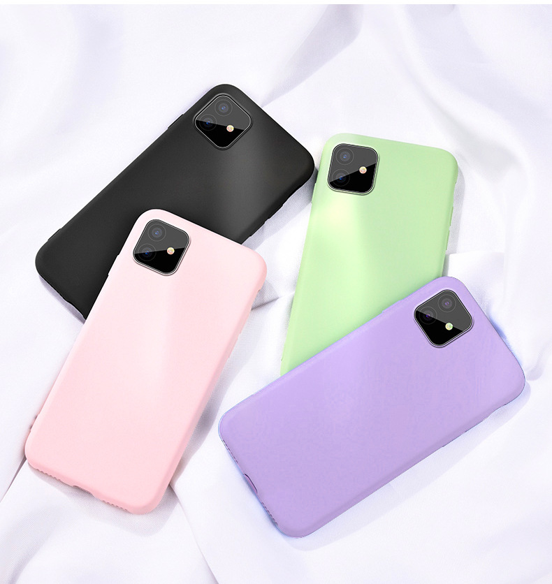 Case for Apple IPhone 11 pro Max Case Liquid Silicone Soft PC Baby-Skin Cover for iPhone 11 Pro Max