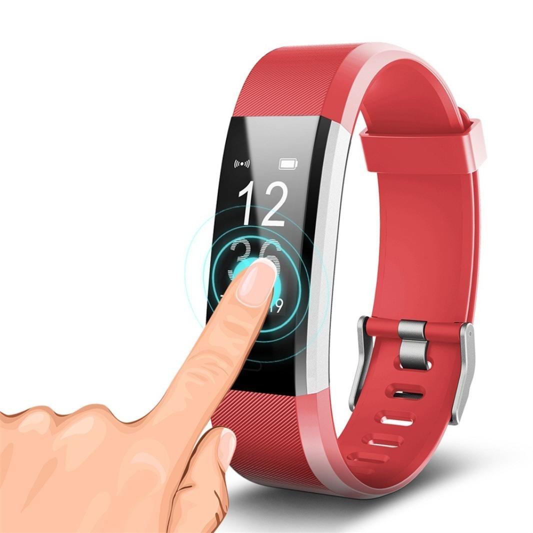 Wristband Smart Bracelet Pedometer Fitness Tracker Waterproof Heart Rate Monitor Sport Smartband