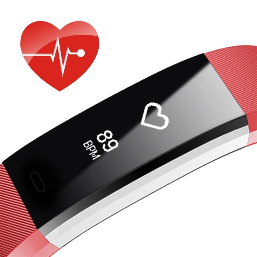 Wristband Smart Bracelet Pedometer Fitness Tracker Waterproof Heart Rate Monitor Sport Smartband