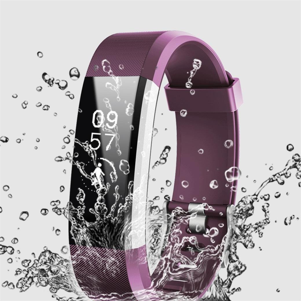Wristband Smart Bracelet Pedometer Fitness Tracker Waterproof Heart Rate Monitor Sport Smartband