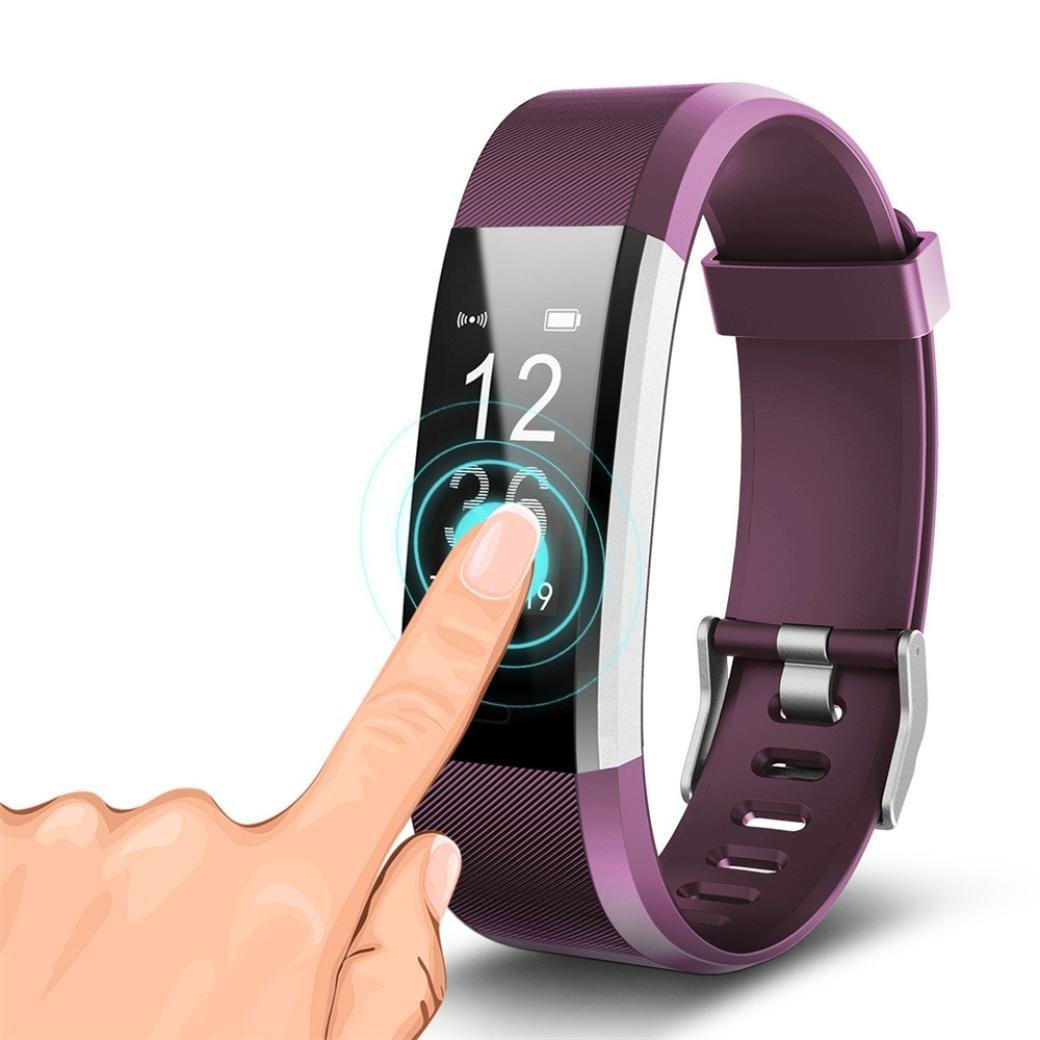 Wristband Smart Bracelet Pedometer Fitness Tracker Waterproof Heart Rate Monitor Sport Smartband