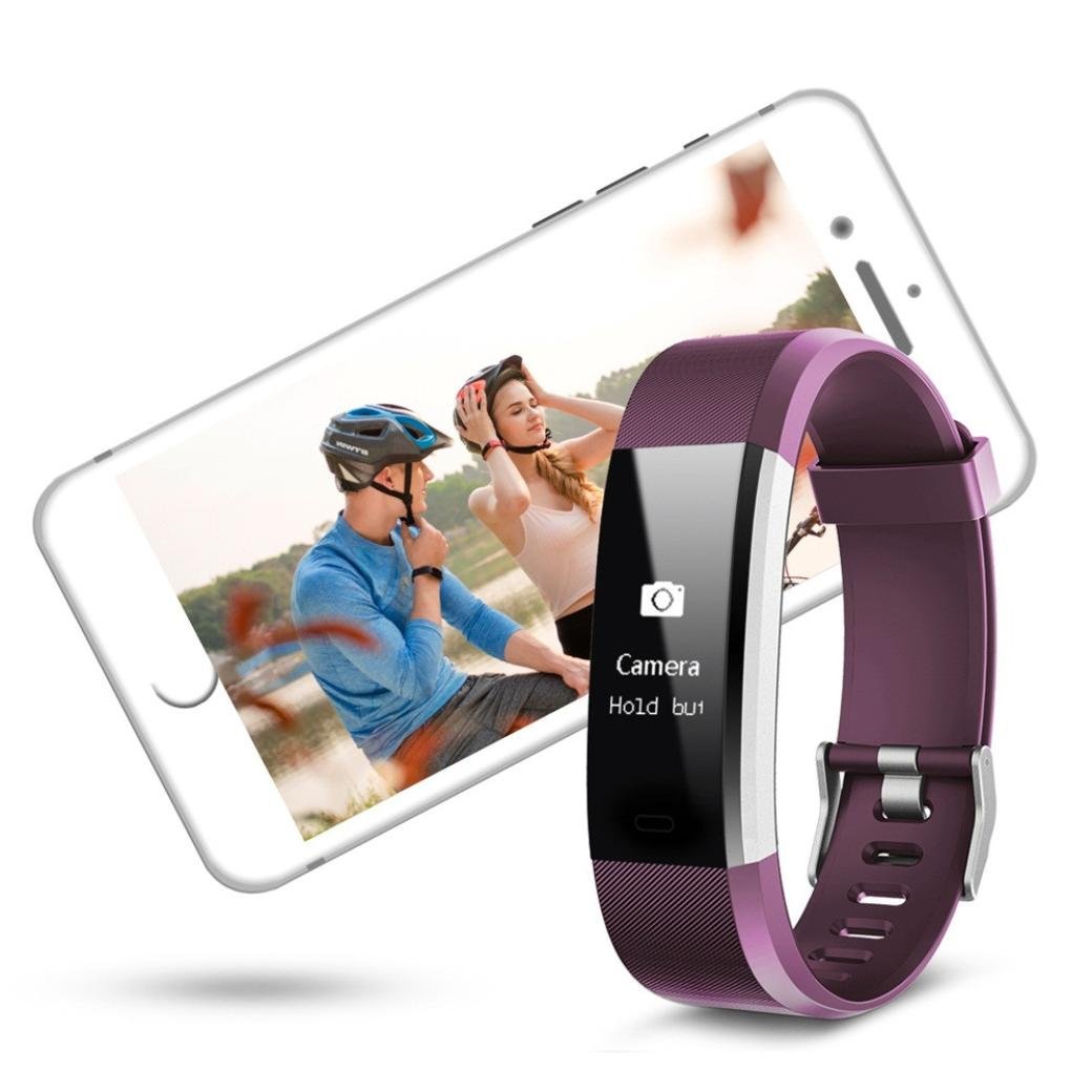 Wristband Smart Bracelet Pedometer Fitness Tracker Waterproof Heart Rate Monitor Sport Smartband