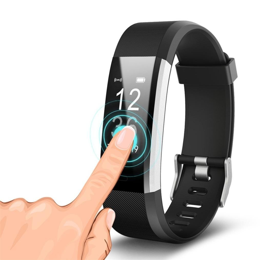 Wristband Smart Bracelet Pedometer Fitness Tracker Waterproof Heart Rate Monitor Sport Smartband