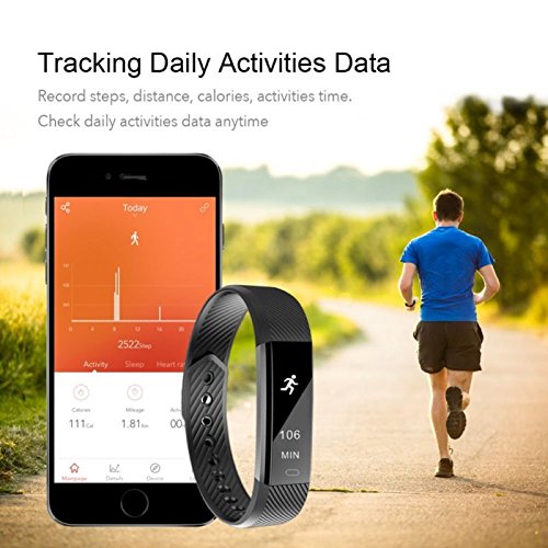 Wristband Smart Bracelet Pedometer Fitness Tracker Waterproof Heart Rate Monitor Sport Smartband