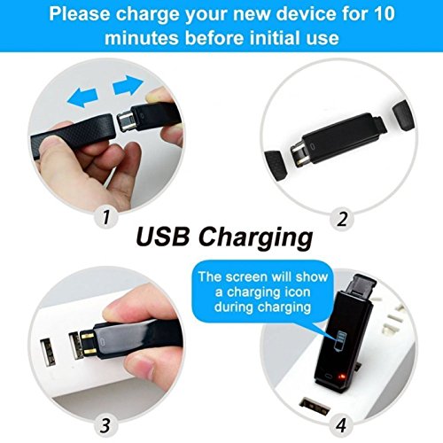 Wristband Smart Bracelet Pedometer Fitness Tracker Waterproof Heart Rate Monitor Sport Smartband
