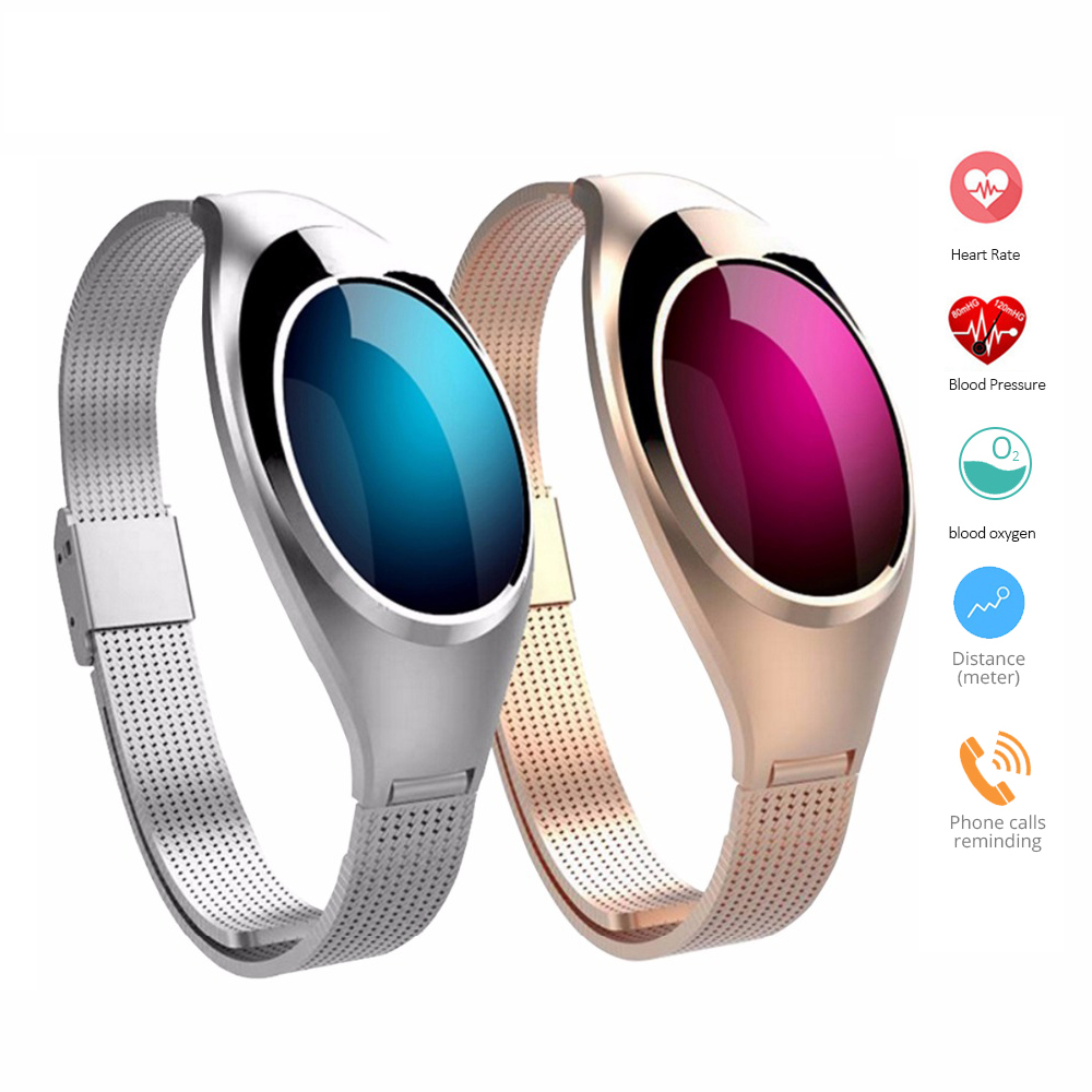 Fitness Tracker Watch,Z18 Women Smart Bracelet Intelligents Heart Rate Sleep Blood Pressure Monitor