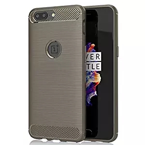 OnePlus 5 Case,Slim Thin Carbon Fiber Scratch Resistant Shock Absorption Soft TPU Protective Cover