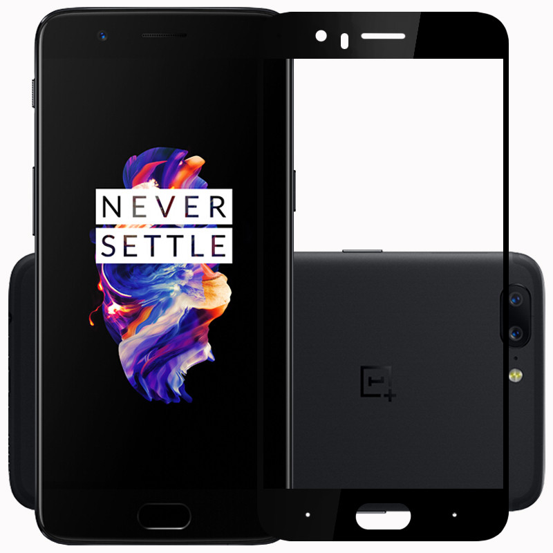 OnePlus 5 screen protector tempered glass oneplus 5 oneplus5 full cover black protective film