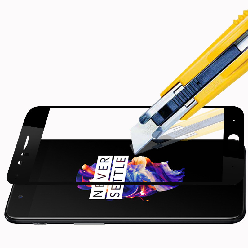 OnePlus 5 screen protector tempered glass oneplus 5 oneplus5 full cover black protective film