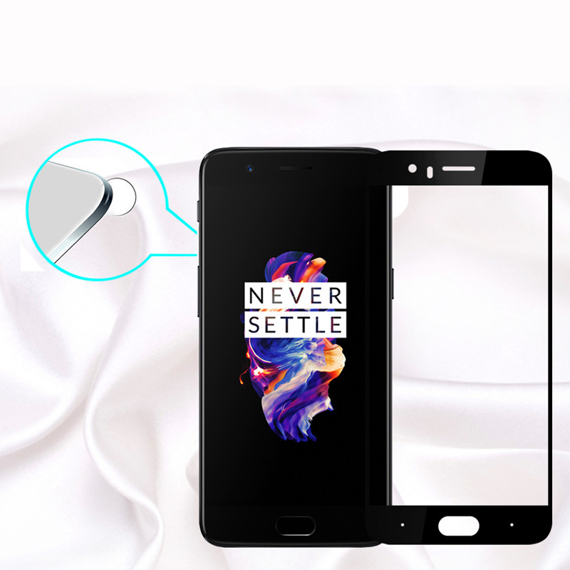 OnePlus 5 screen protector tempered glass oneplus 5 oneplus5 full cover black protective film