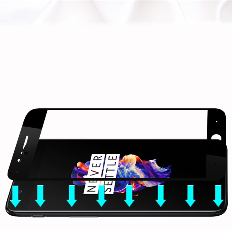 OnePlus 5 screen protector tempered glass oneplus 5 oneplus5 full cover black protective film