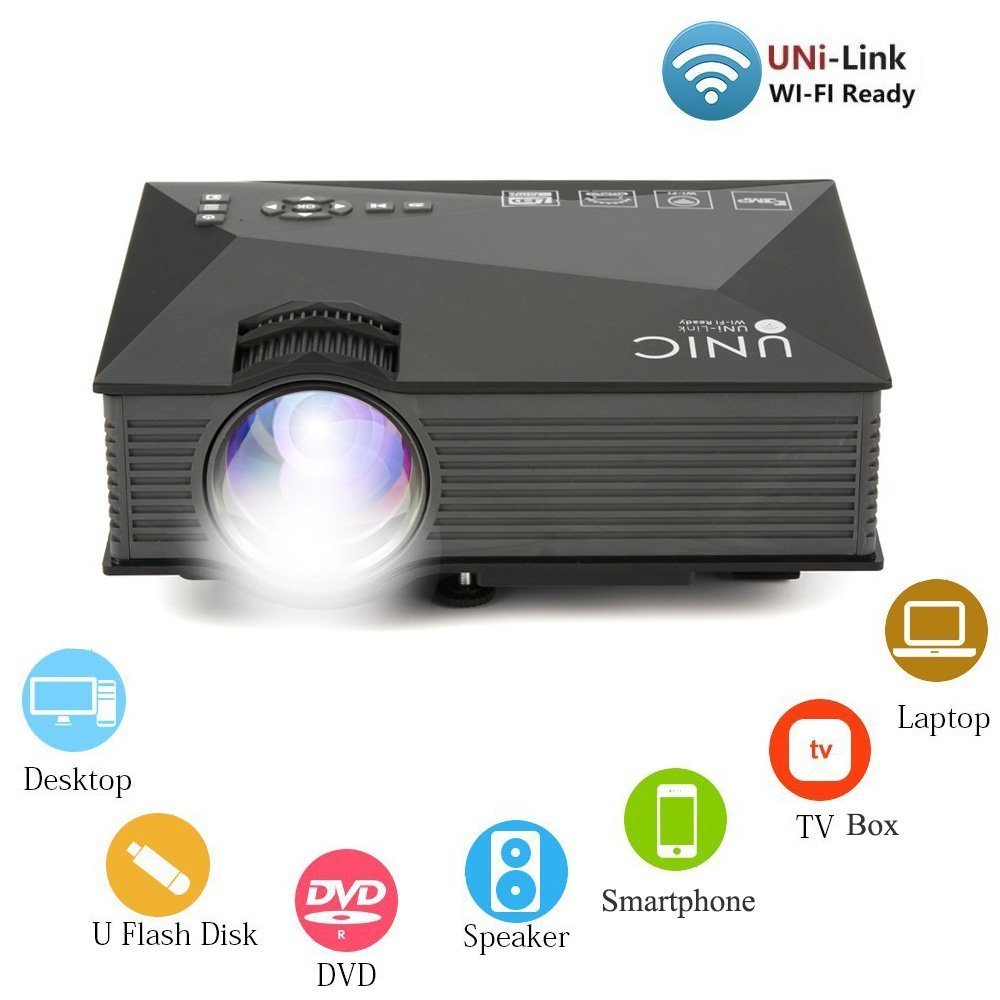 Mini Projector UC46 Portable Multimedia Home Cinema Theater 1200 Lumens LED Projection