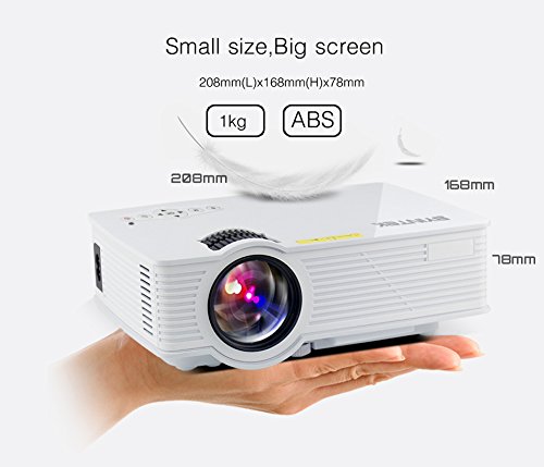 Android Mini Projector BT140 800x480 120'' Wifi Airplay Miracast for Home Support PC Laptop PS4