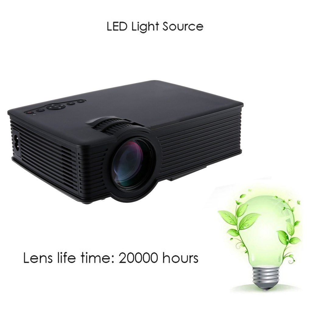 GP-9 HD WIFI Home Mini Portable LED Projector Multimedia Player Wireless Support USB SD HDMI AV