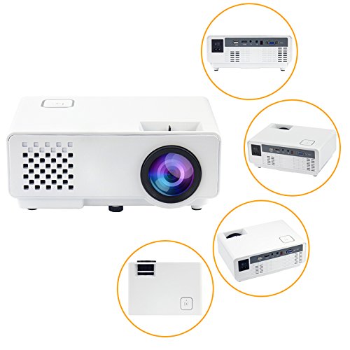 Mini LED LCD Projector ML218 Portable 1800lumens HDMI USB VGA Multimedia Projector for Home Theater