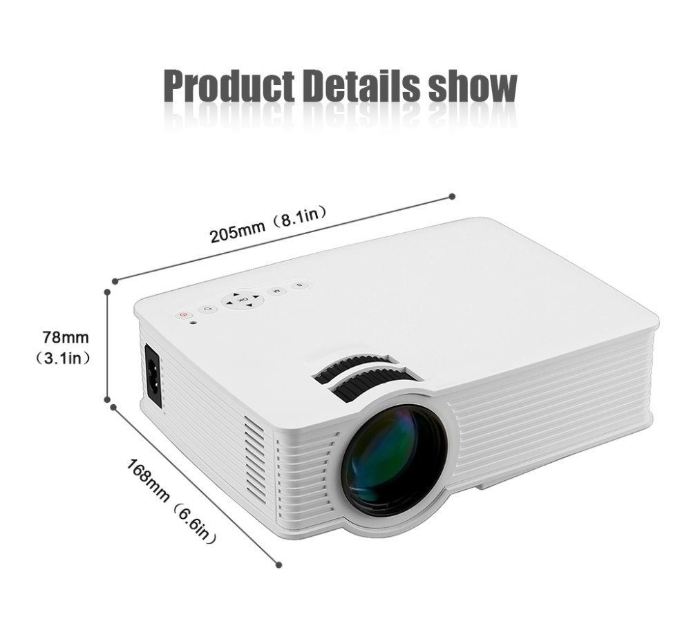 GP-9 HD WIFI Home Mini Portable LED Projector Multimedia Player Wireless Support USB SD HDMI AV