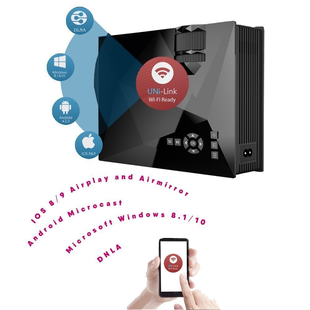 Mini Projector UC46 Portable Multimedia Home Cinema Theater 1200 Lumens LED Projection