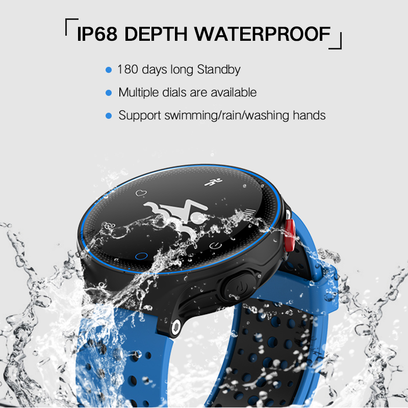 Smart Watch Heart Rate Blood Pressure Oxygen Monitor Waterproof Fitness Tracker Pedometer Smartwatch
