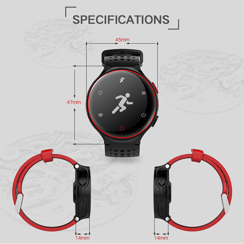 Smart Watch Heart Rate Blood Pressure Oxygen Monitor Waterproof Fitness Tracker Pedometer Smartwatch