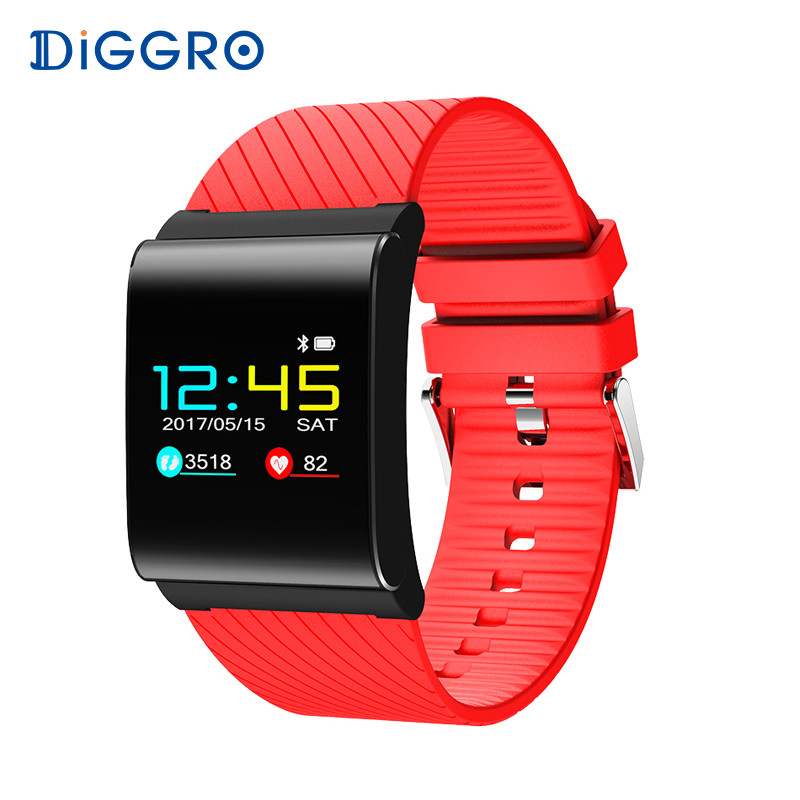Smart Bracelet Band Color OLED Blood Pressure Oxygen Monitor Heart Rate Fitness Tracker Wristbands
